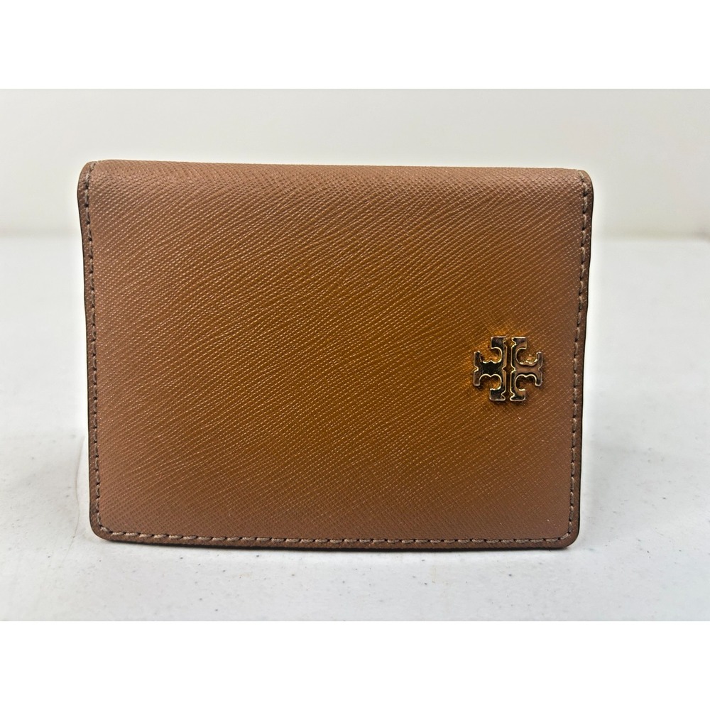 Tory Burch EMERSON FLAP CARD CASE Moose Brown